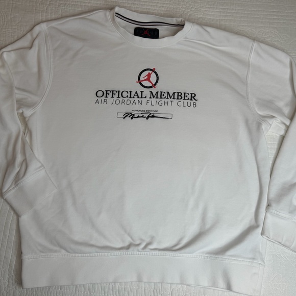 Air Jordan Flight MVP Lightweight Sweatshirt Men’s Size Large DX9647-100 - Picture 2 of 10